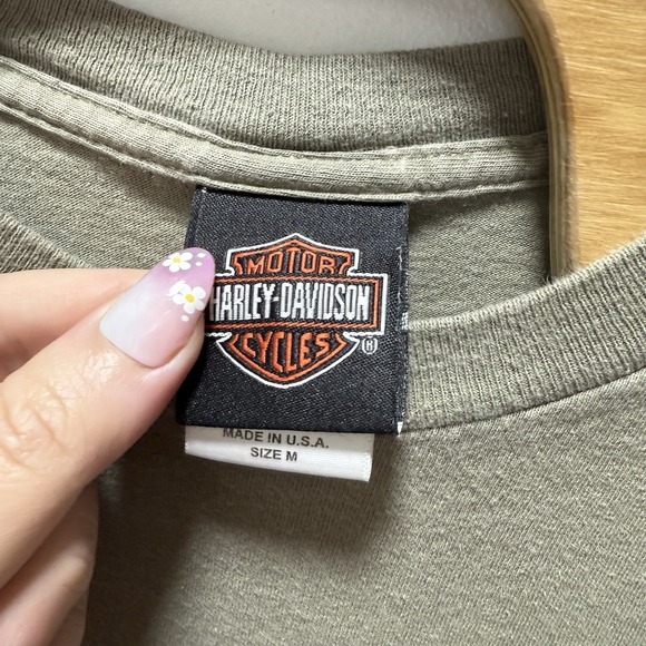 Vintage Harley Davidson Mackinaw City Michigan T Shirt Size Medium Made In USA - Picture 5 of 7